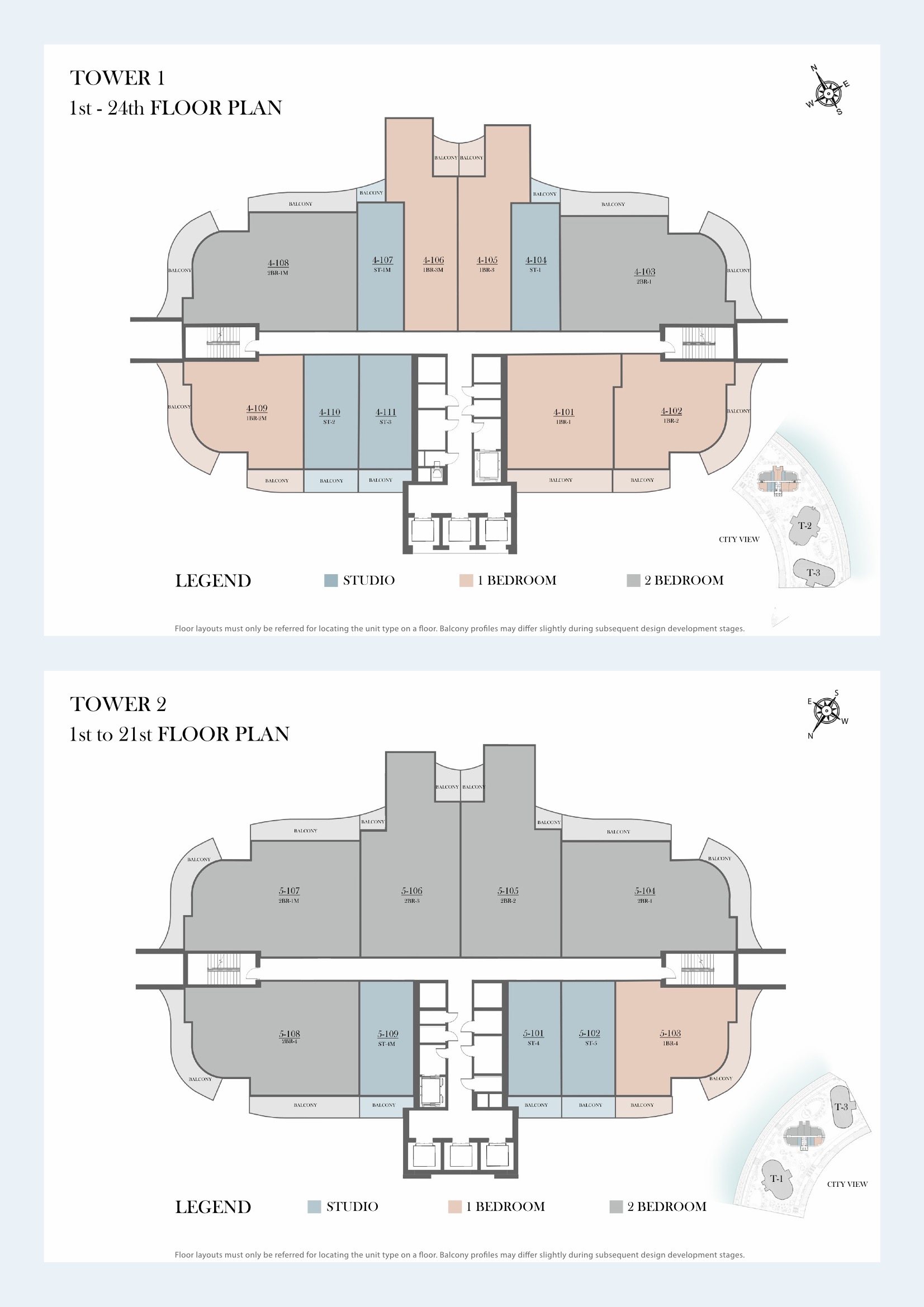 Radisson Residences - Tower 1 24rd Floor plan
